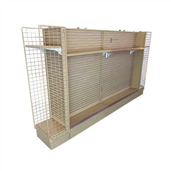 Slatwall skjermhyller